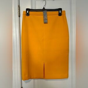 NWT Ann Taylor Vibrant Yellow Pencil Skirt